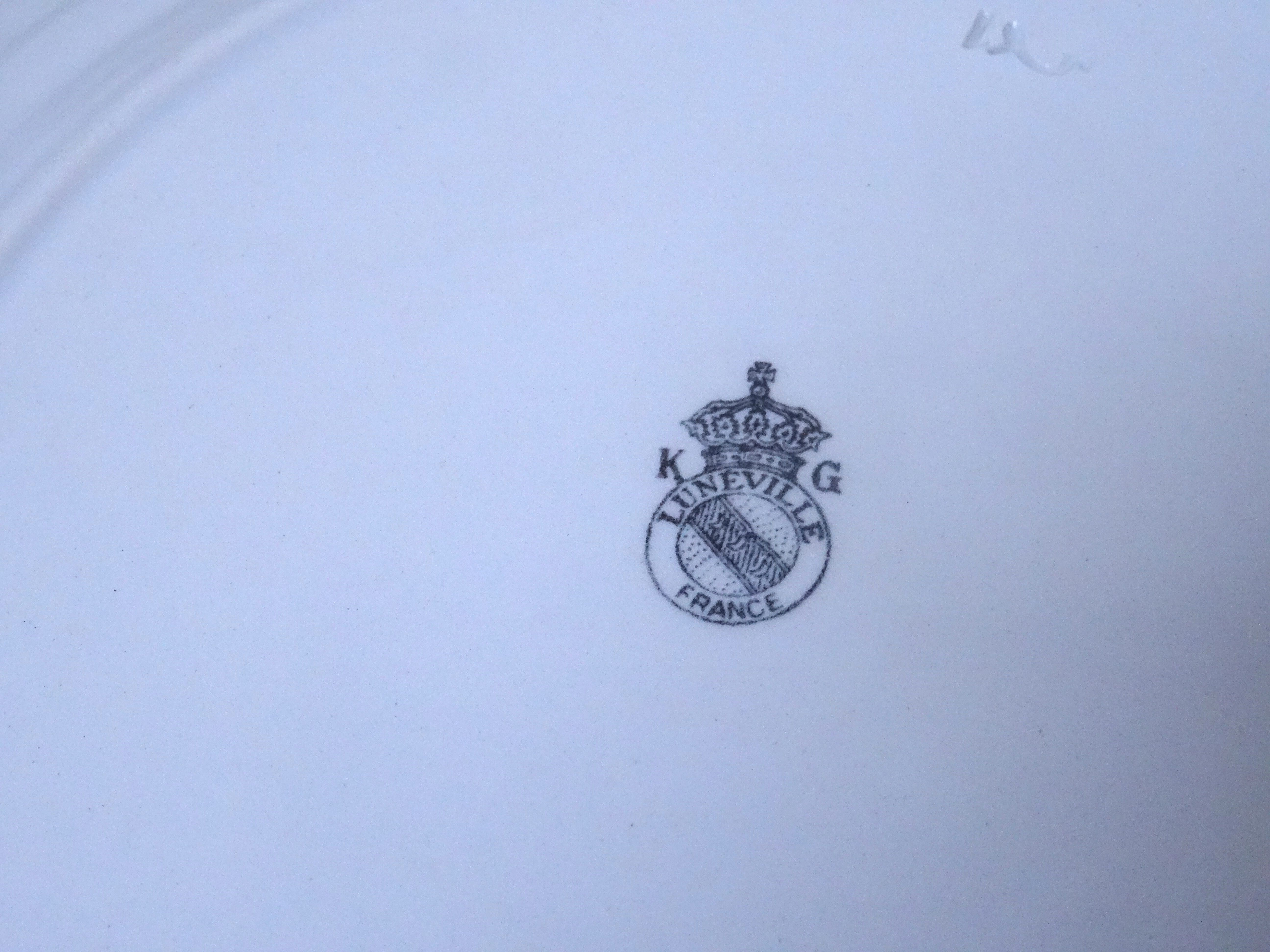 6 dessert plates Lunéville