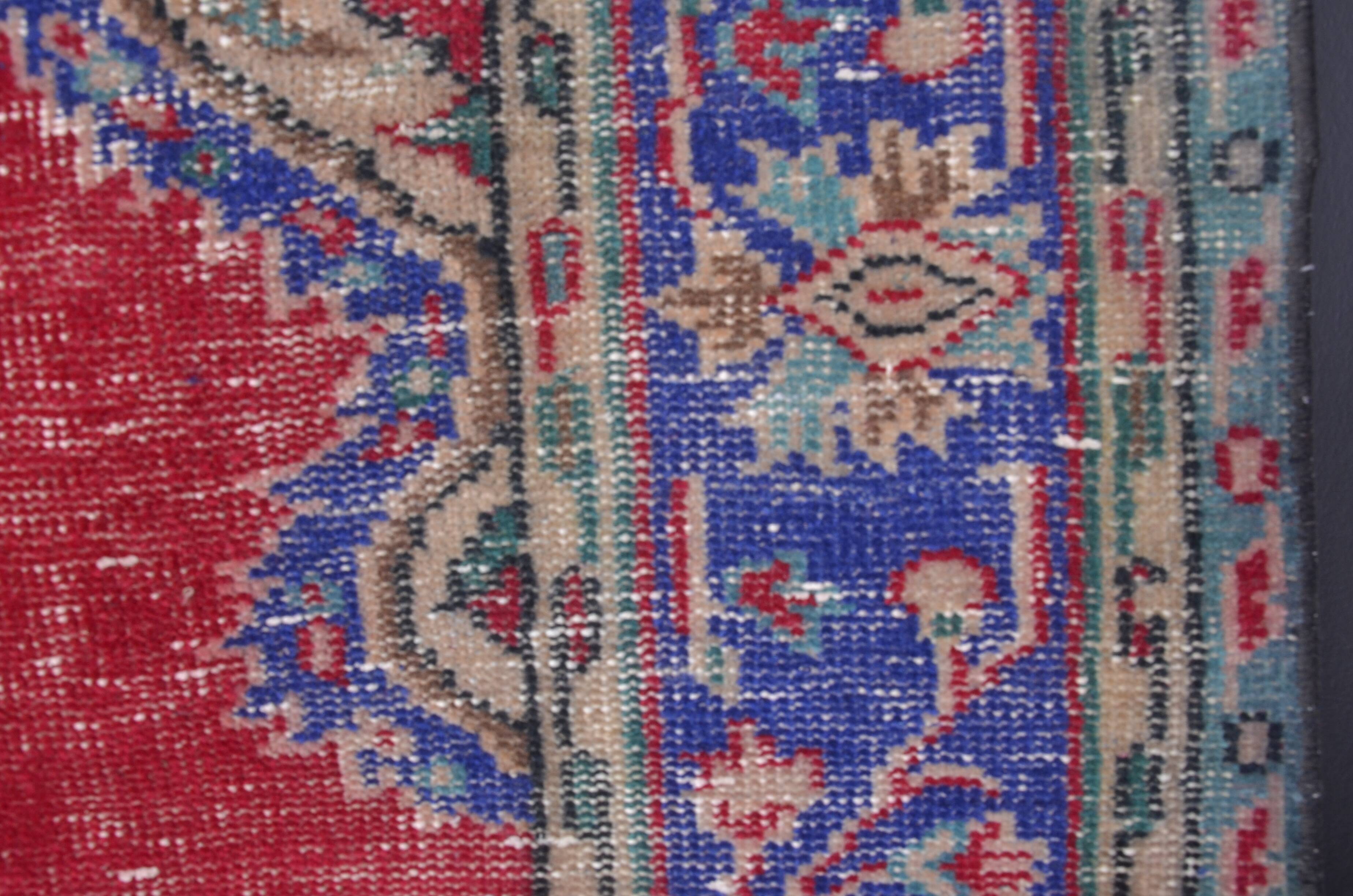 Multicolour Geometric Oushak Wool Carpet sku c69