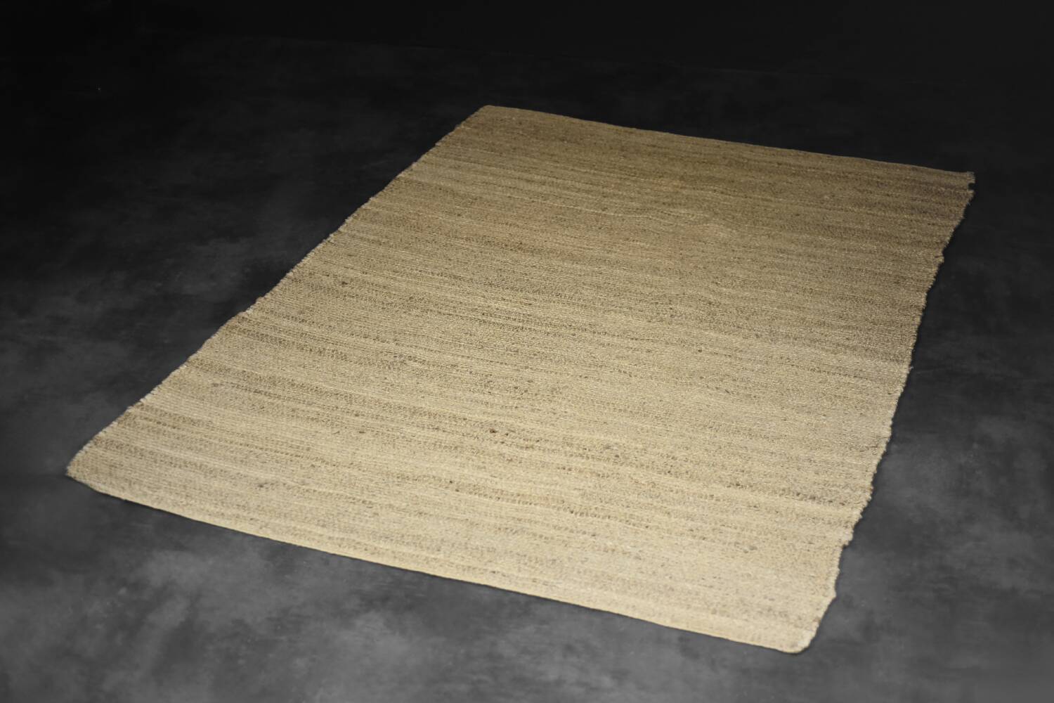 Flat-woven jute Indian rug, 1970s