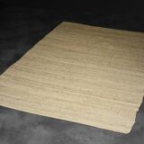 Flat-woven jute Indian rug, 1970s