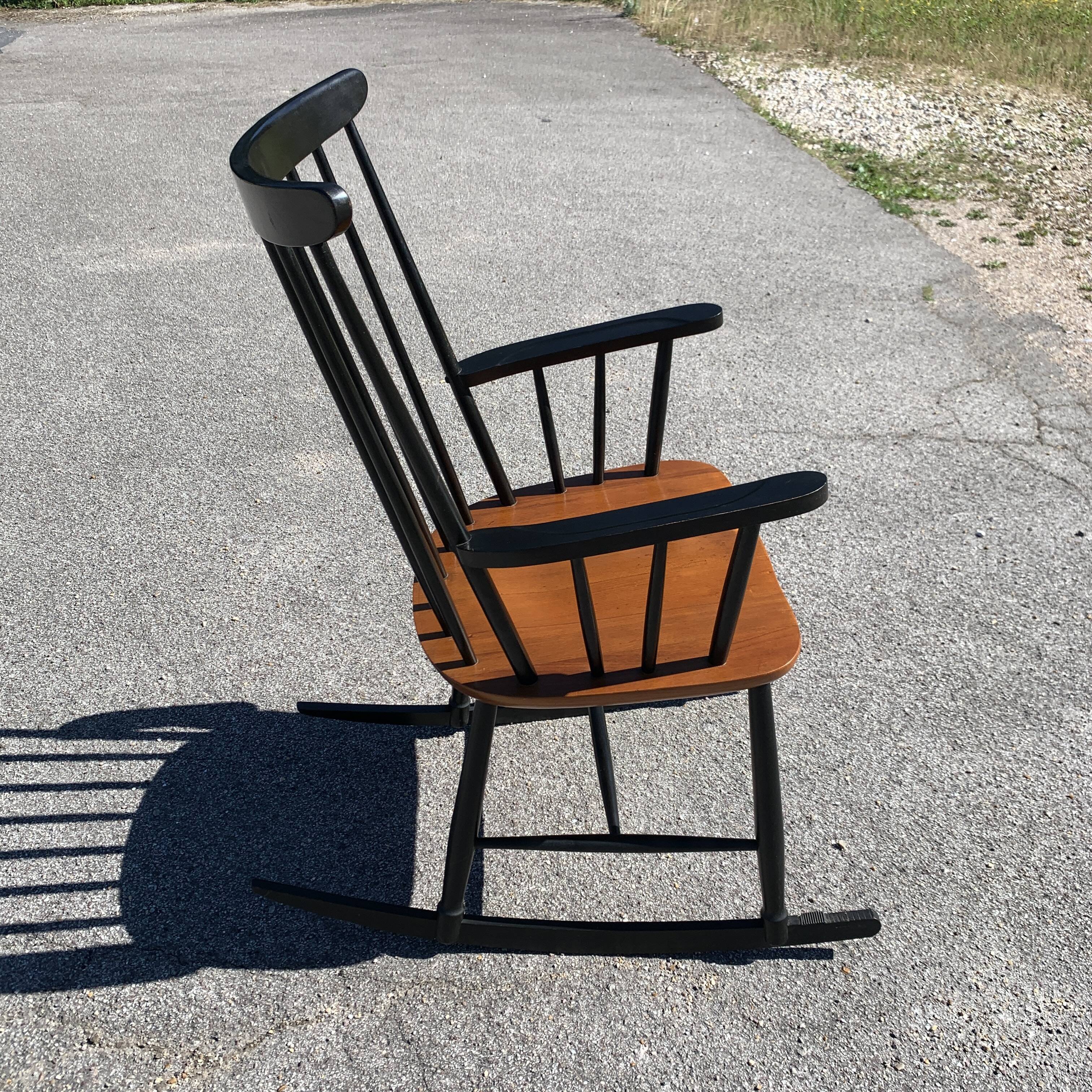 Fauteuil a bascule rocking chair scandinave