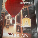 Affiche publicitaire parfum Guerlain "Héritage"
