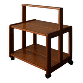 Vintage folding pine service trolley, 1970s