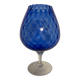 Large cobalt blue blown glass - Art piece.