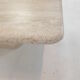 Table basse italienne en travertin, années 1980