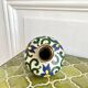 vase laiton émail cloisonné décor d'iris