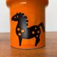 Mid-century German ceramic vases with owl and horse patterns from Wächtersbach, 1960s, set of 2.