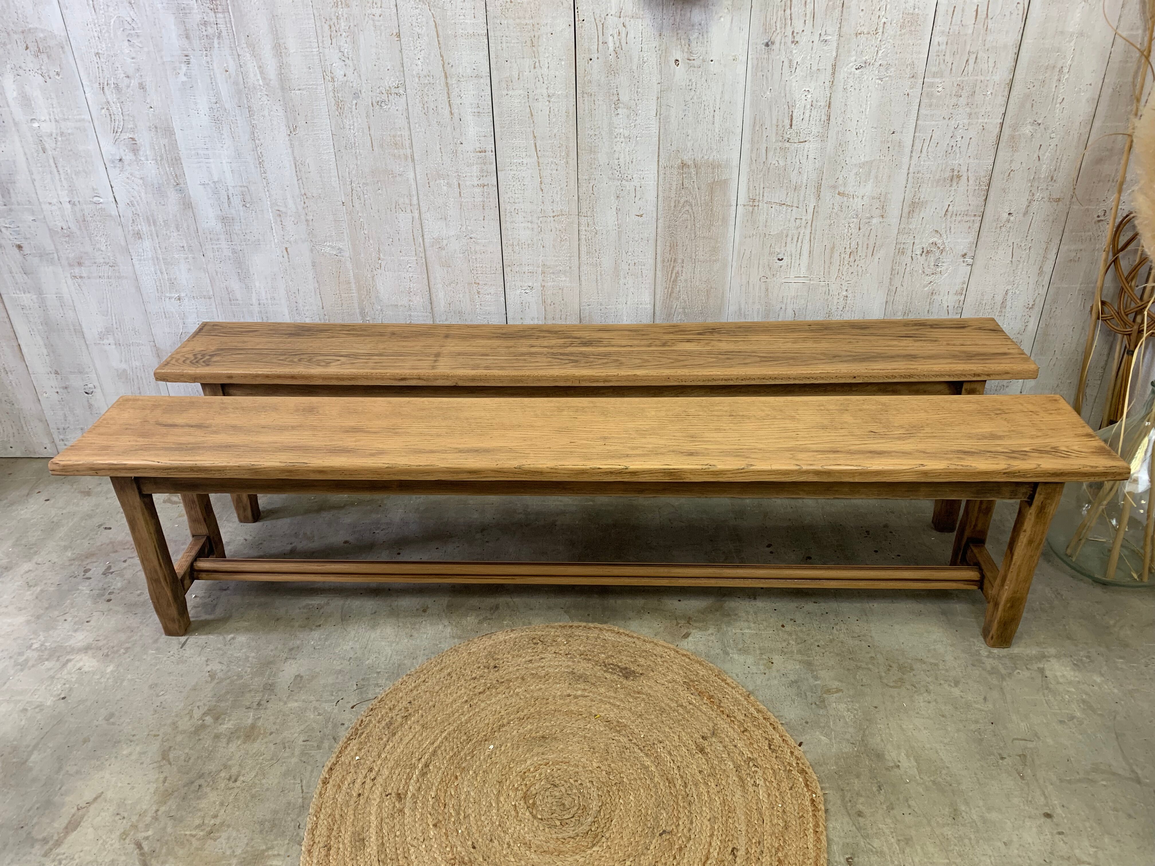 Pair of farm benches