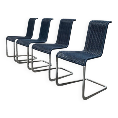 Chaises de salle à manger cantilever Vintage allemandes B20 de Tecta par Tecta et Jean Prouvé, lot de 4