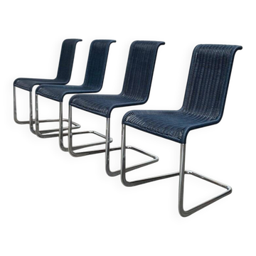 Chaises de salle à manger cantilever Vintage allemandes B20 de Tecta par Tecta et Jean Prouvé, lot de 4
