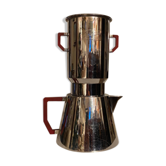 Selecta coffee maker in stainless steel and Bakelite