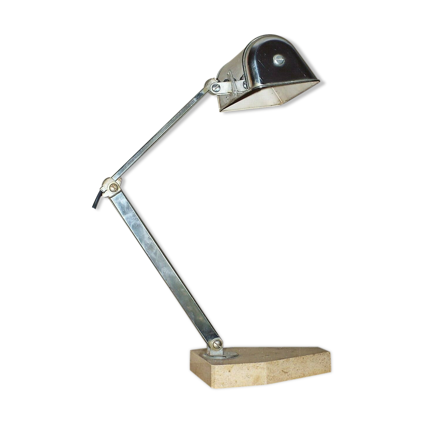 Luxury art deco desk lamp pirouette marble