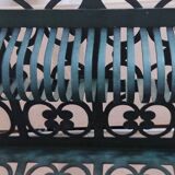 Florentine style metal magazine rack