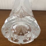 Large vintage cut Arques crystal vase