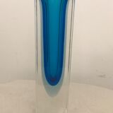 Blue Sommerso Murano vase
