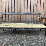Rare painted bench or sofa from the 19th century