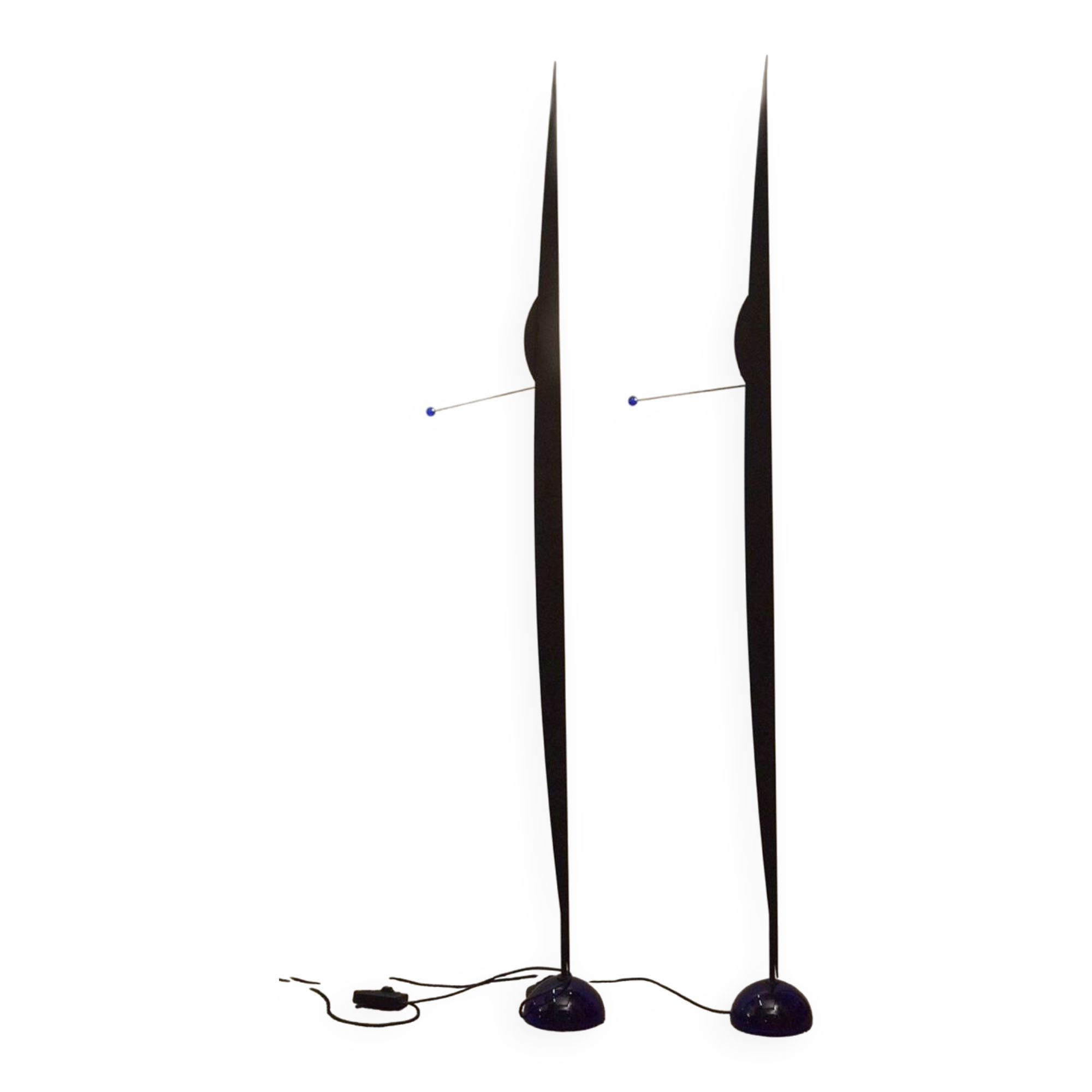 Gilles Derain for Lumen 'Flame' floor lamps, 1980s