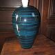 Blue ceramic lamp base