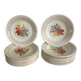 Set of 10 flat plates and 10 deep plates Villeroy & Bosh