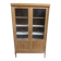 Charming vintage display cabinet from the 1950s in natural wood.