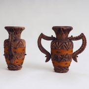 Set of 2 Spanish Brutalist vases