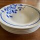 Hollow plates ceranord saint amand blue flower