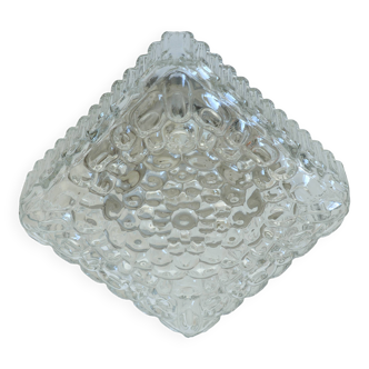 Vintage Wall Sconce / Bubble Glass / Mid Century Flush Mount Ceiling Light