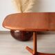 Vintage Dyrlund dining table in teak – the excellence of Danish design.