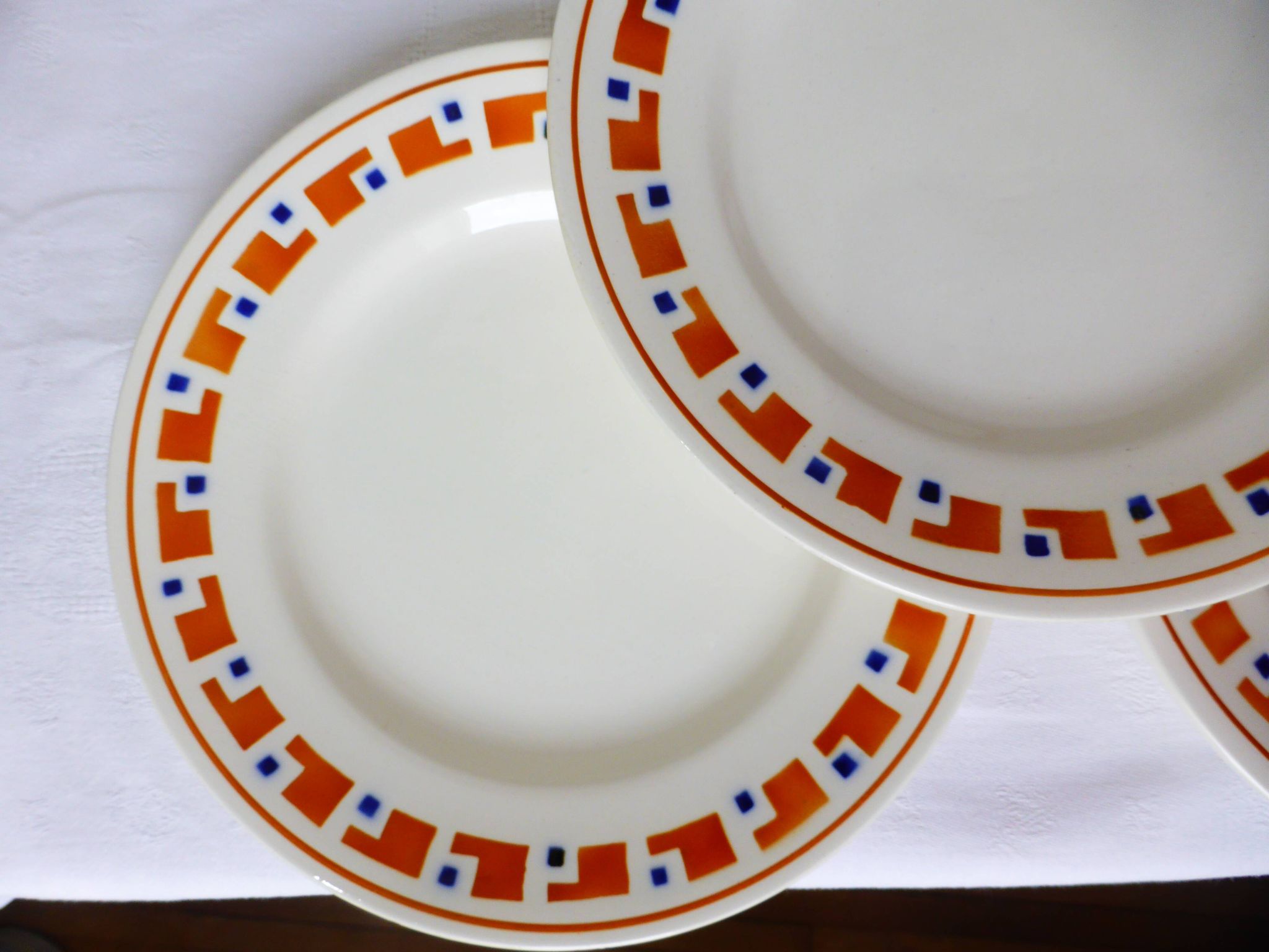4 flat plates in iron earth of the Salins model Lucette