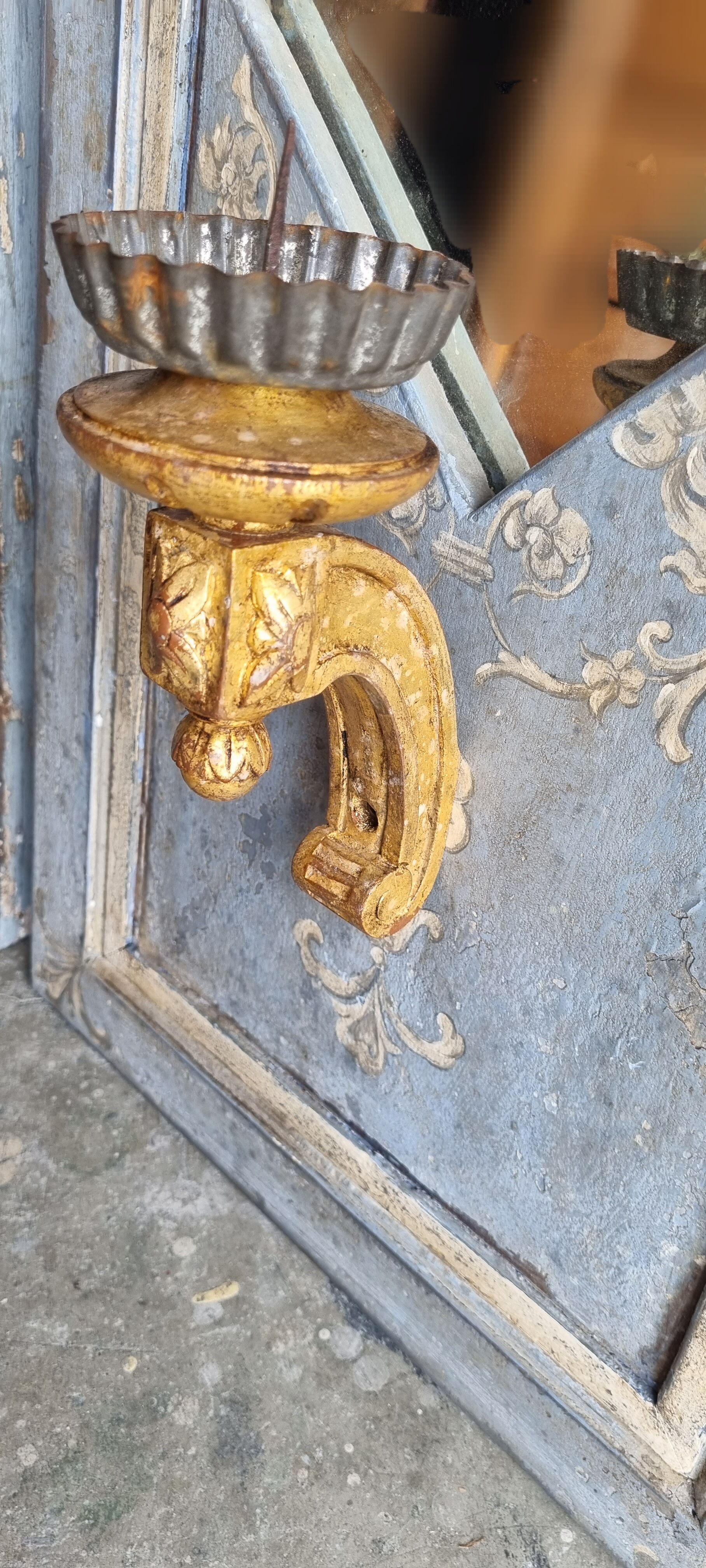 Pair of mirror, wall lamp