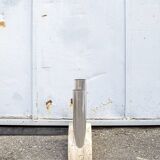 Porte-parapluie Travertin et aluminium Italie 1970