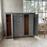 XXL workshop locker with blue patina