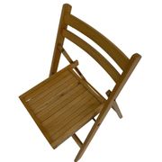 Set of four vintage wooden folding chair minimalism design 60s