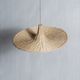 Small suspension, rattan luminaire in hat shape D:60cm