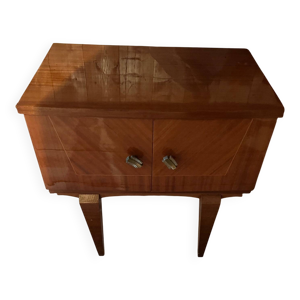 Table de chevet en bois - verni