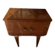 Table de chevet en bois verni vintage