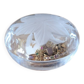 Bonbonnière en verre épais