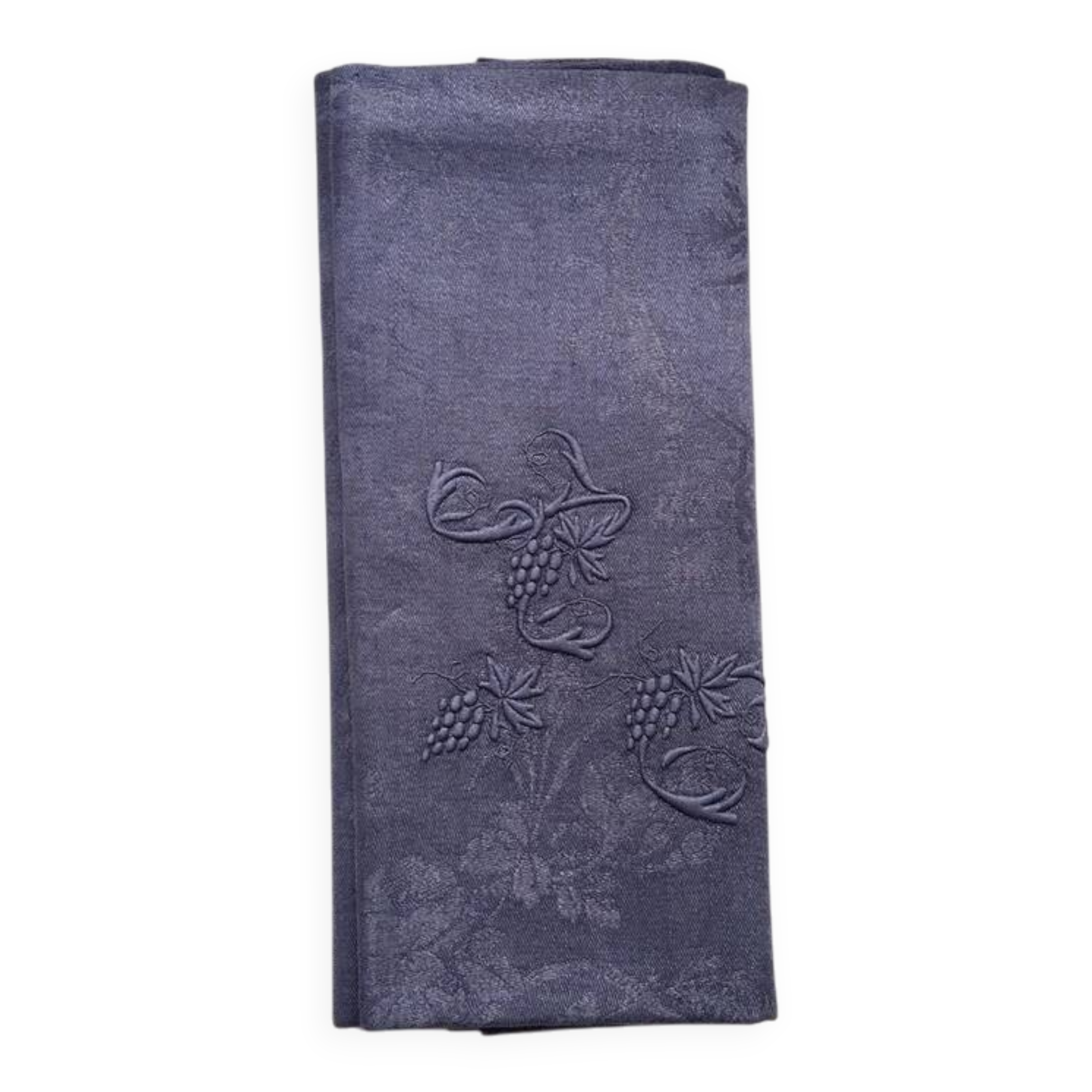 Old embroidered table napkin A C Violette