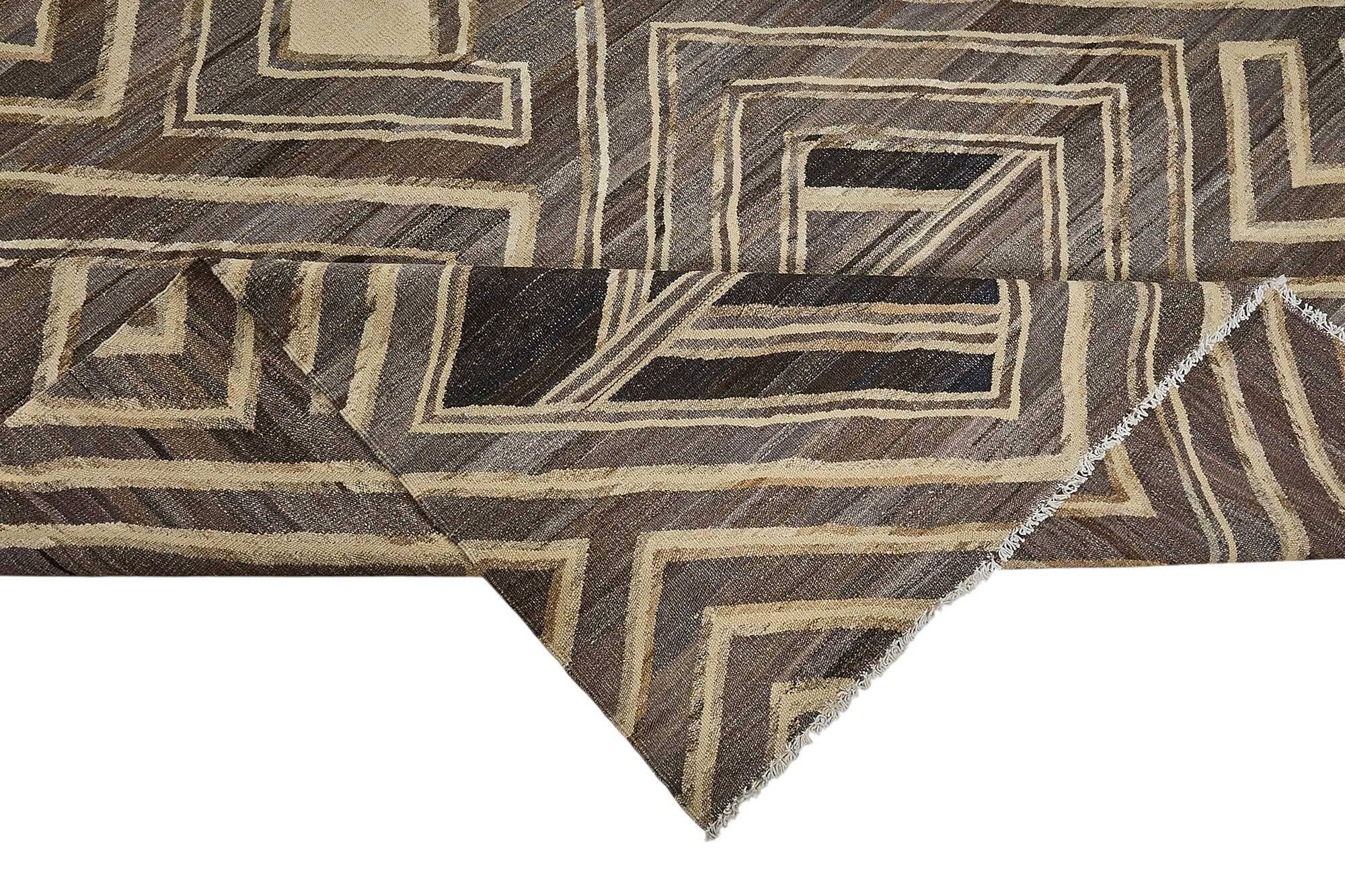 Contemporary Tribal Decorative Kilim 296 cm x 362 cm
