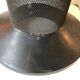 Tabouret ou pouf vintage en tôle perforée vers 1950