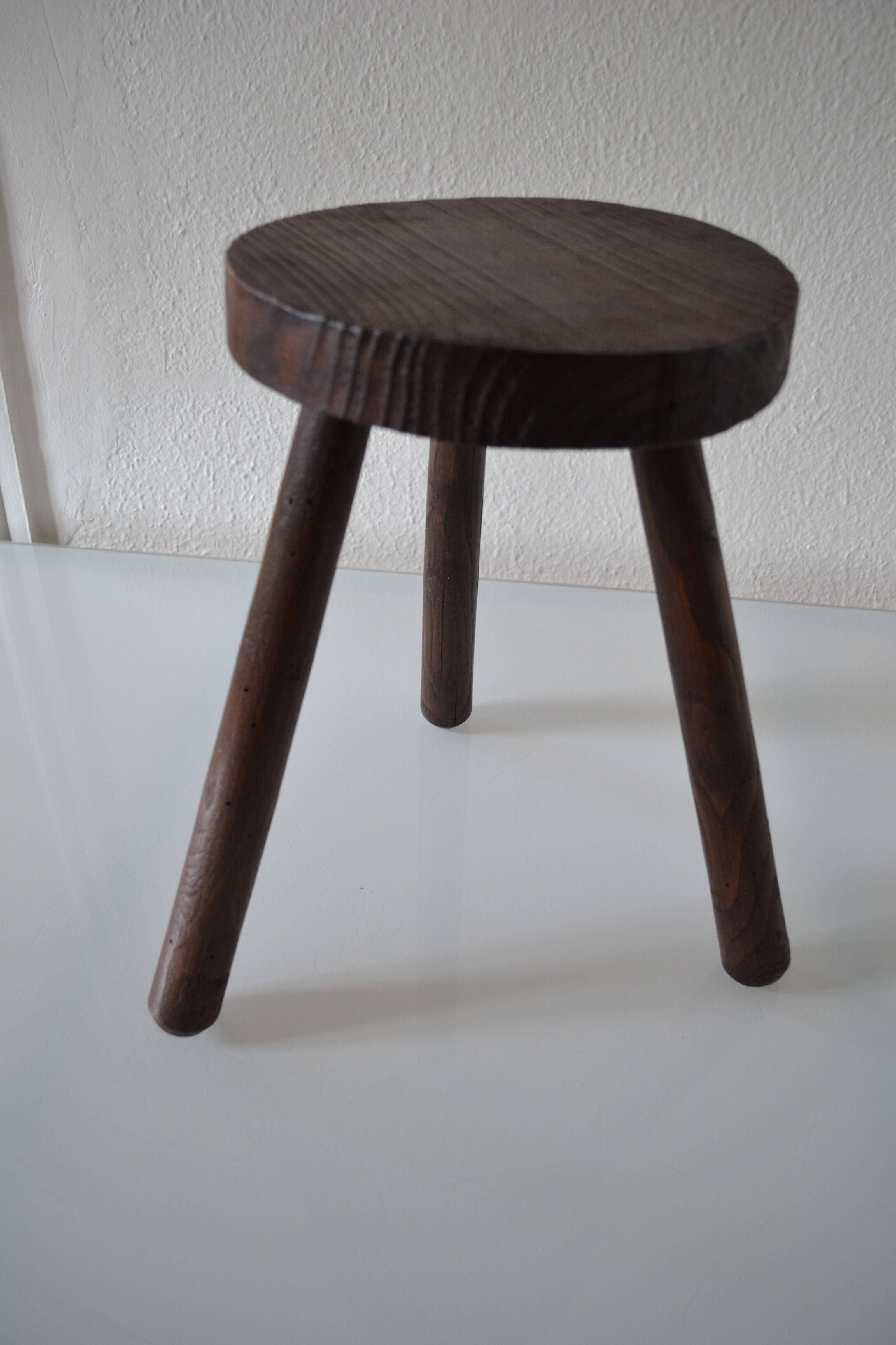 Brutalist modernist tripod stool 1950