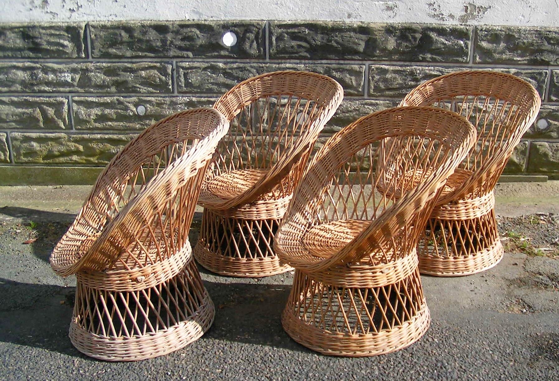 Rattan basket chairs