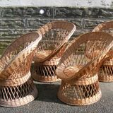 Rattan basket chairs