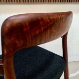 Model 56 Danish teak chair with armrests by Niels O. Møller for J.L. Møllers, 1954