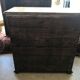 Sideboard Louis XVI epoch XIXth patinated gray with 2 doors