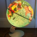 globe terrestre lumineux design scandinave Made in Denmark 1976
