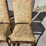 Serie de 4 chaises os de mouton style louis XIII