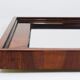 Square Biedermeier Antique 19th Century Walnut Wall Mirror, Vienna, 1850s
