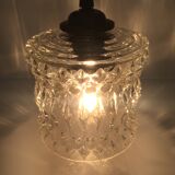 Chiseled glass suspension