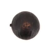 Empty African tumbler pocket dish in blackened wood, 1970s